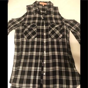 Black & White Plaid “Cold Should” Shirt